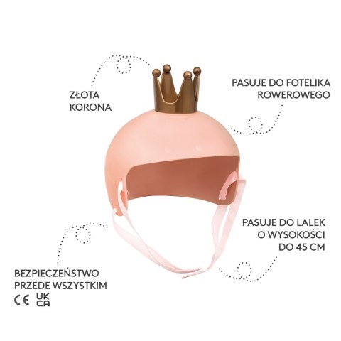 Kask rowerowy dla lalki, zabawka dla dzieci, nauka bezpieczeństwa, Skrallan