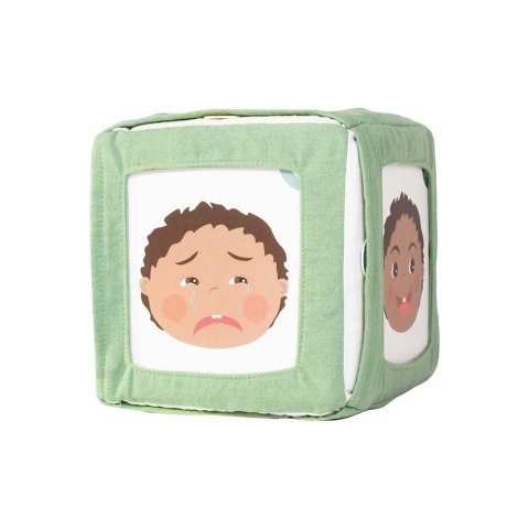 Kostka edukacyjna do nauki emocji zabawka dla dzieci lalka Baby Rubens Barn