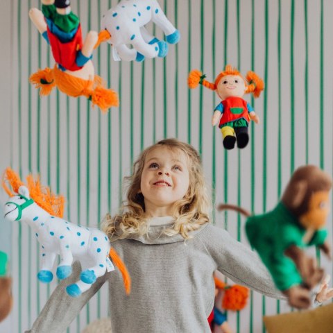 Maskotka małpka Pippi Langstrumpf Pan Nilsson 23 cm, przytulanka dla dzieci