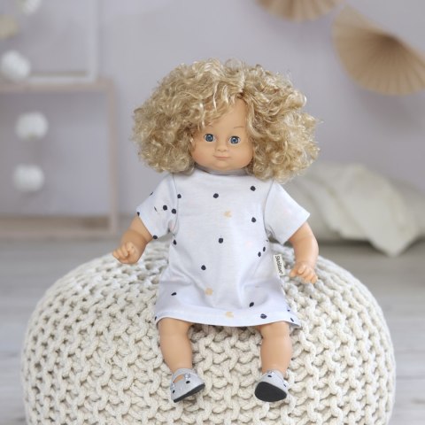 Sukienka dla lalki 36-40 cm, ubranka lalek, zabawa w przebieranie Skrallan