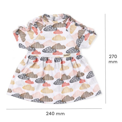 Sukienka dla lalki 45 cm, ubranka dla lalek, zabawa w przebieranie Skrallan