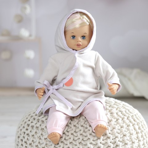 Szlafrok dla lalki 45 cm, zabawa w przebieranie lalek, ubranka, Skrallan