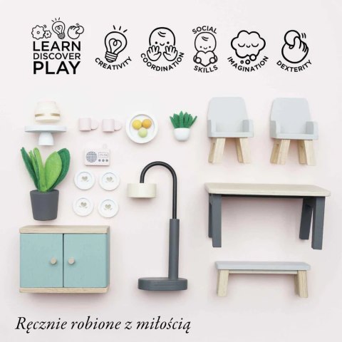 Drewniane mebelki do domku dla lalek jadalnia Daisylane, zestaw, Le Toy Van