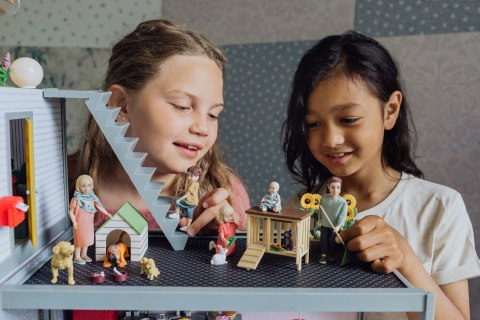 Lalka tata do domku dla lalek rodzina Charlie, zabawka dla dzieci, Lundby