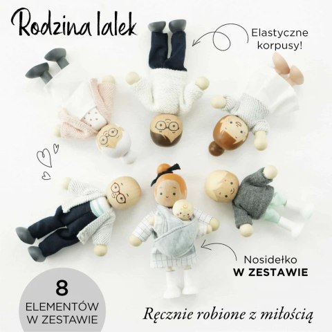 Rodzina lalek, zabawka dla dzieci, lalki do domku dla lalek Le Toy Van