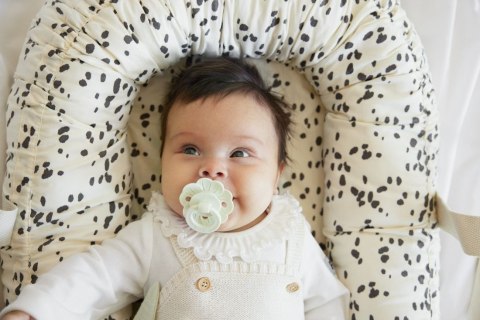 ELODIE DETAILS - smoczek silikonowy Binky Bloom 3m+, mineral green