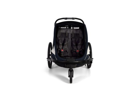Hamax - Przyczepka rowerowa BREEZE, podwójna - Navy/cream