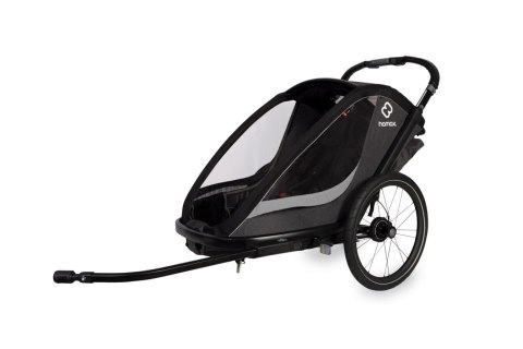 Hamax - Przyczepka rowerowa COCOON, podwójna - Grey/black