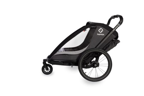Hamax - Przyczepka rowerowa COCOON, podwójna - Grey/black