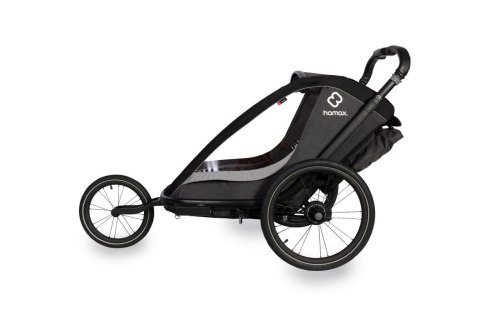 Hamax - Przyczepka rowerowa COCOON, podwójna - Grey/black