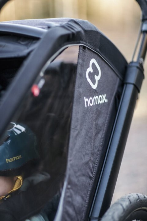 Hamax - Przyczepka rowerowa COCOON, podwójna - Grey/black