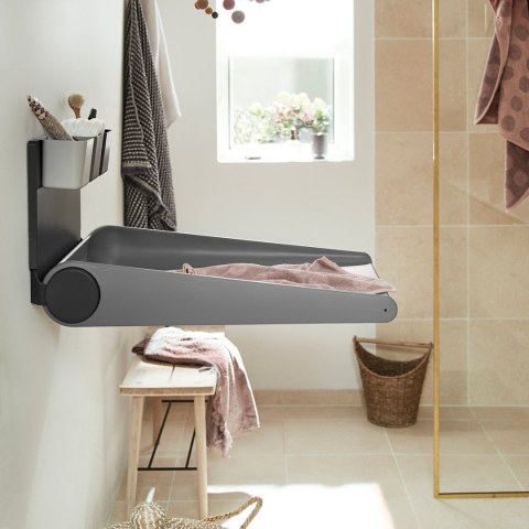 LEANDER WALLY™ - Przewijak montowany na ścianie, DUSTY GREY