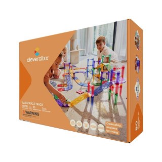 Cleverclixx - Klocki magnetyczne Large Race Track Pastel - 80 el.