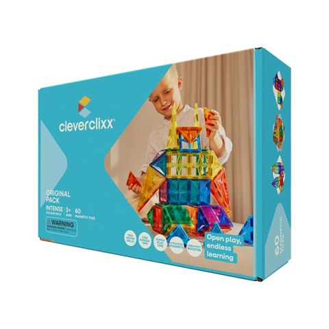 Cleverclixx - Klocki magnetyczne Original Intense Pack - 60 el.