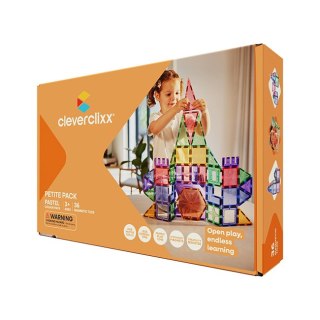 Cleverclixx - Klocki magnetyczne Petite Pastel Pack - 36 el.