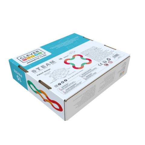 Cleverclixx - Klocki magnetyczne Race Track Add-on Curves Intense - 15 el.