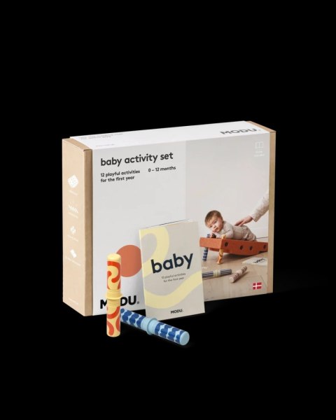 MODU - Baby activity set - Burnt Orange / Dusty Green
