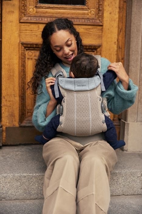 BABYBJORN - nosidełko Harmony 3D Mesh, Szary Beż