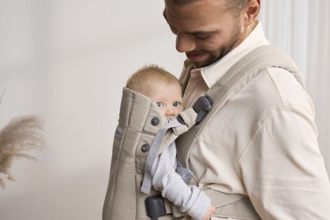 BABYBJORN - nosidełko Harmony, Woven Jasny Beż melanż