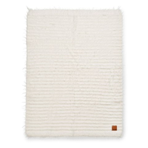 Elodie Details - Kocyk Furry Knit - Vanilla White