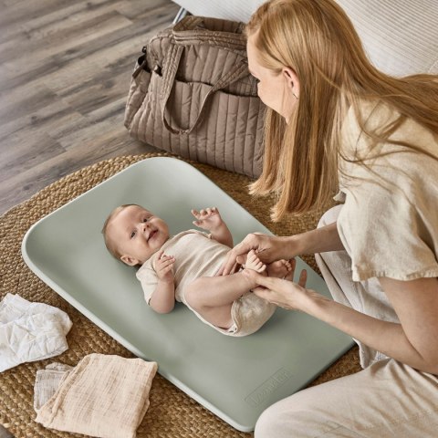 LEANDER - mata do przewijania MATTY™ Mini, sage green