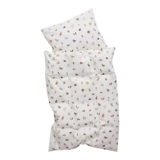 LEANDER - pościel niemowlęca Forest, Organic Cotton, 70x100 cm, Cappuccino