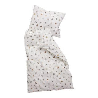 LEANDER - pościel niemowlęca Forest, Organic Cotton, 70x100 cm, Cappuccino