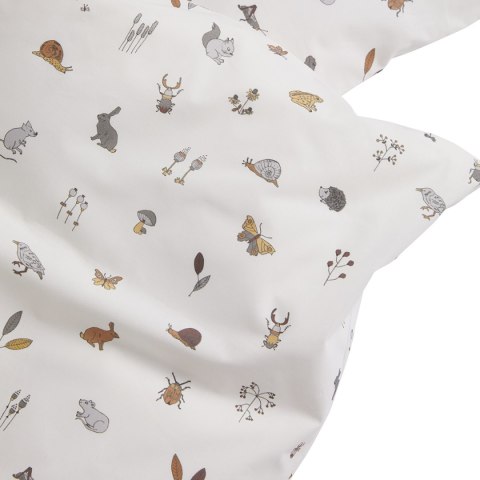 LEANDER - pościel niemowlęca Forest, Organic Cotton, 70x100 cm, Cappuccino