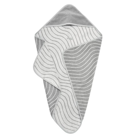 LEANDER - ręcznik z kapturem, Woodland, Cool Grey