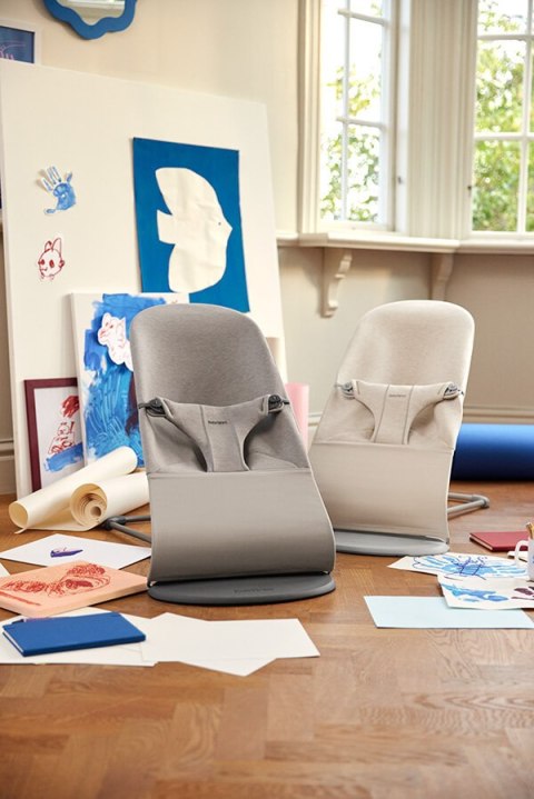 BABYBJORN - leżaczek BLISS 3D Jersey, Piaskowoszary