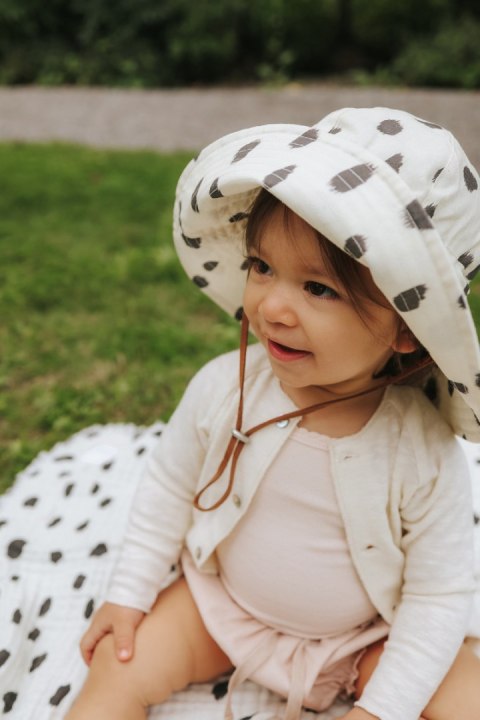 Elodie Details - Kapelusz przeciwsłoneczny - 6-12 miesięcy, dalmatian dots grande