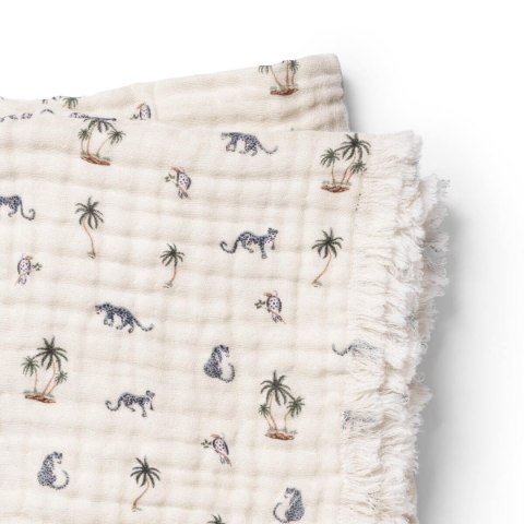 Elodie Details - Kocyk Soft Cotton Blanket - Garden Leo's Resort
