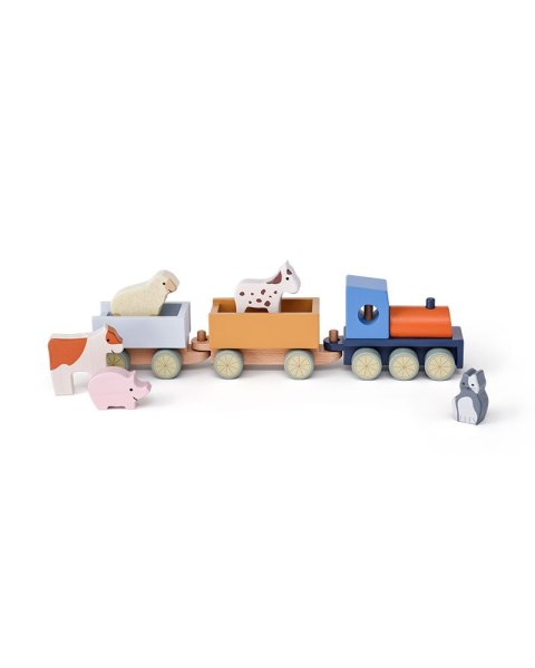 Kid's Concept - Drewniany pociąg - farma - AIDEN