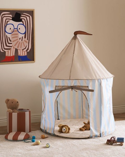Kid's Concept - pufa cylindryczna ze schowkiem, brązowy