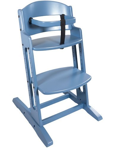 BabyDan - krzesełko do karmienia DanChair + tacka DanTray ZESTAW, dusty blue