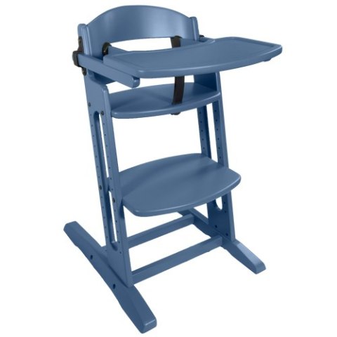 BabyDan - krzesełko do karmienia DanChair + tacka DanTray ZESTAW, dusty blue