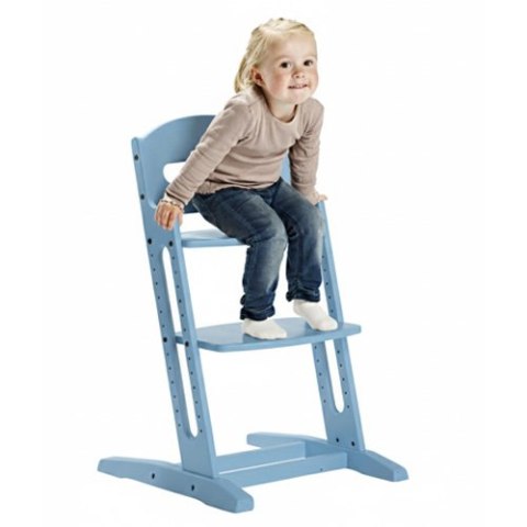 BabyDan - krzesełko do karmienia DanChair + tacka DanTray ZESTAW, dusty blue
