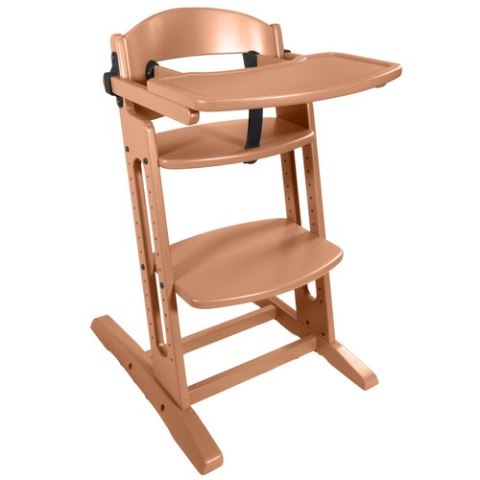 BabyDan - krzesełko do karmienia DanChair + tacka DanTray ZESTAW, mocca mousse