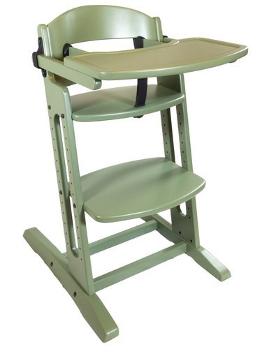BabyDan - krzesełko do karmienia DanChair + tacka DanTray ZESTAW, soft green