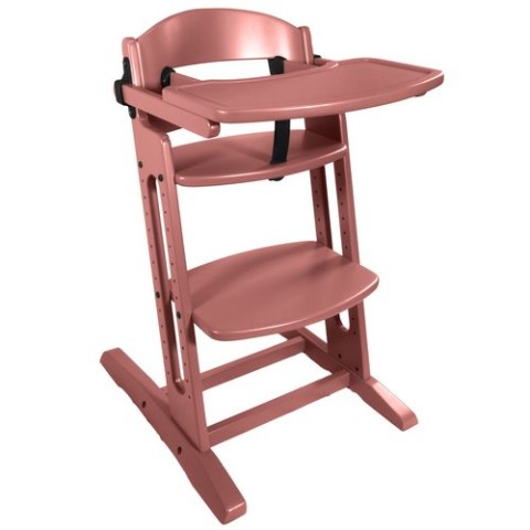 BabyDan - krzesełko do karmienia DanChair + tacka DanTray ZESTAW, warm rose