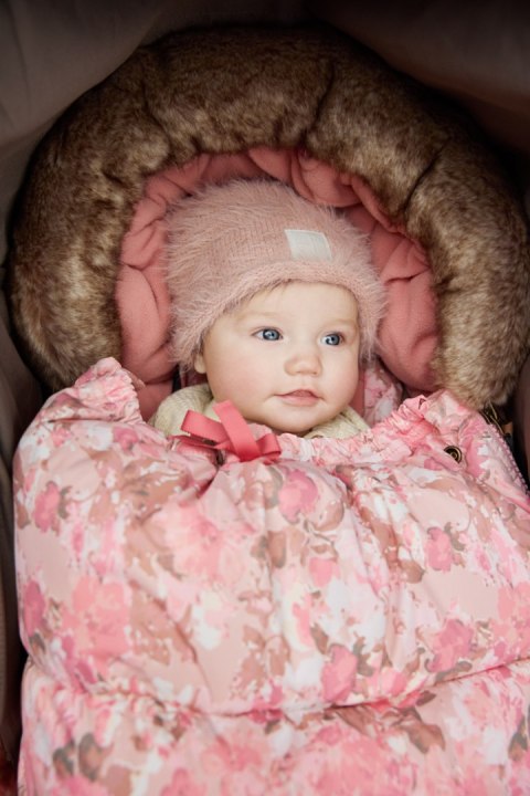 Elodie Details Czapka zimowa, Furry Knit - Powder Pink - 1-2 lata