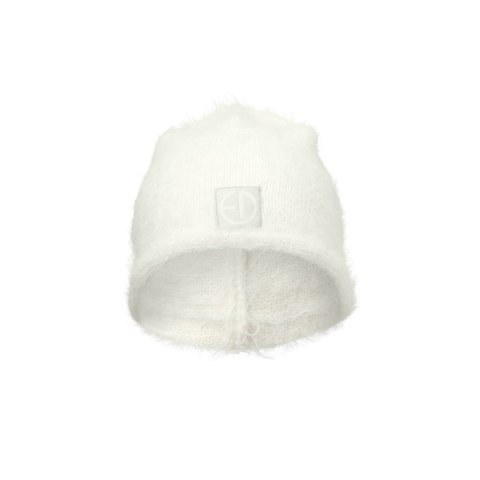 Elodie Details - Czapka zimowa, Furry Knit - Vanilla White - 1-2 lata