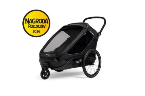 Hamax - przyczepka rowerowa Outback Next, podwójna, black