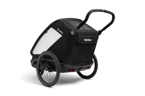 Hamax - przyczepka rowerowa Outback Next, podwójna, black