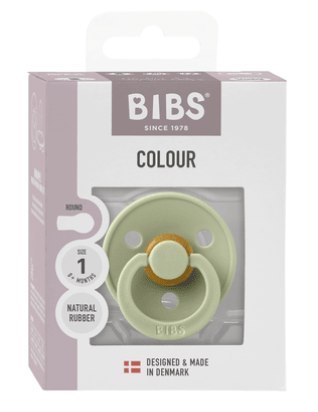 BIBS COLOUR 1 PACK SAGE S Smoczek Uspokajający kauczuk Hevea