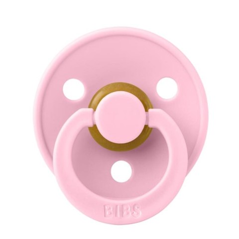 BIBS COLOUR BABY PINK S Smoczek Uspokajający kauczuk Hevea