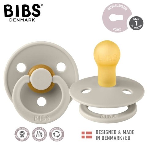 BIBS COLOUR SAND S Smoczek Uspokajający kauczuk Hevea