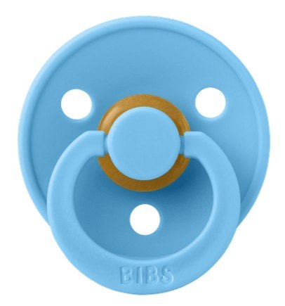 BIBS COLOUR Smoczek uspokajający kauczuk Hevea, roz S, FLOWPACK, BREEZE