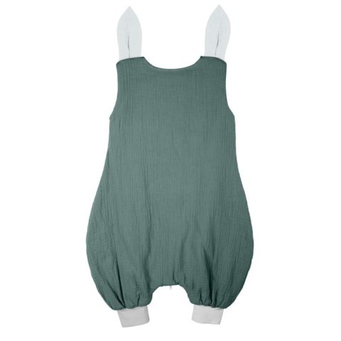 Hi Little One śpiworek do spania z nogawkami dla Niemowlaka TOG 1,0 BIO muślin SLEEPY BUNNY Tiffany/White roz M