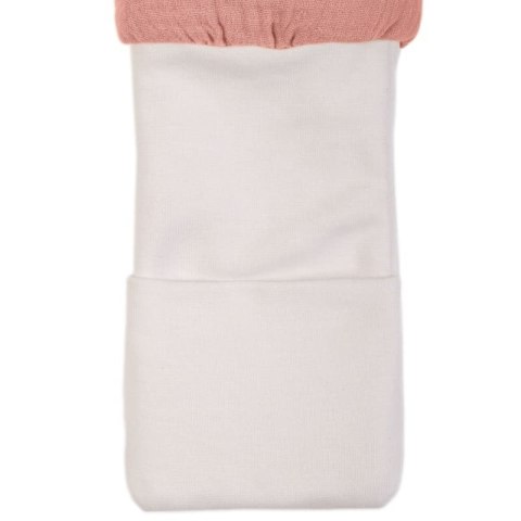 Hi Little One śpiworek dwustronny z nogawkami TOG 1,5 BIO muślin SLIM BAG BABY PINK/CORAL roz S